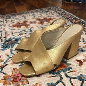 Gold Women's Mules by 1State